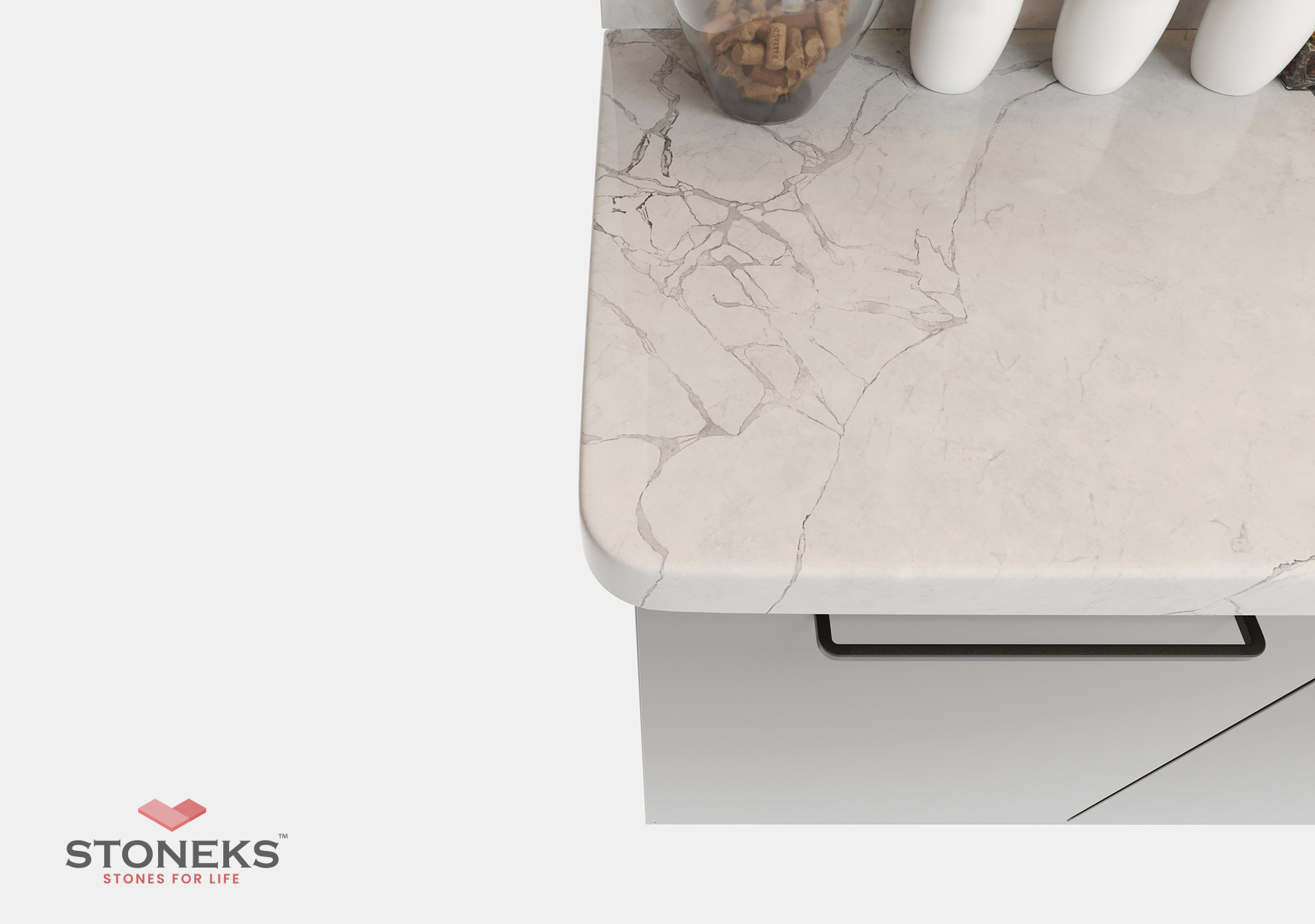 Rundat hörn, radie 101-300 mm – 3D-illustration