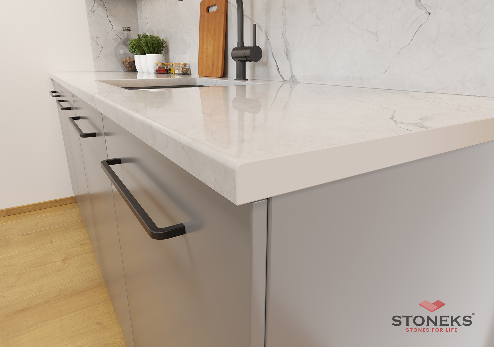Rundfasad – 3D-illustration